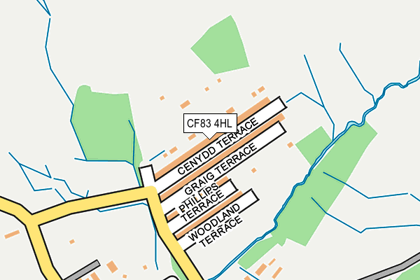 CF83 4HL map - OS OpenMap – Local (Ordnance Survey)