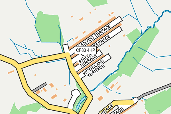 CF83 4HP map - OS OpenMap – Local (Ordnance Survey)