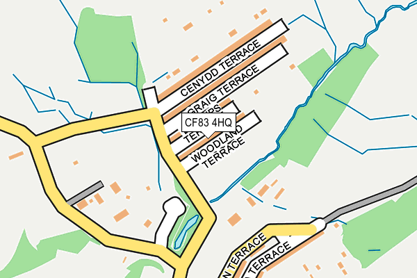 CF83 4HQ map - OS OpenMap – Local (Ordnance Survey)