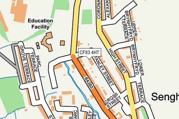 CF83 4HT map - OS OpenMap – Local (Ordnance Survey)