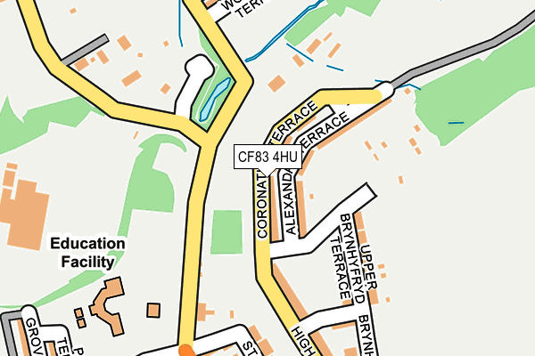 CF83 4HU map - OS OpenMap – Local (Ordnance Survey)