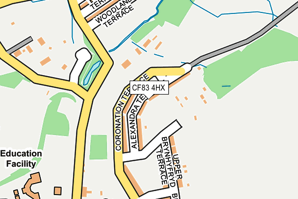 CF83 4HX map - OS OpenMap – Local (Ordnance Survey)