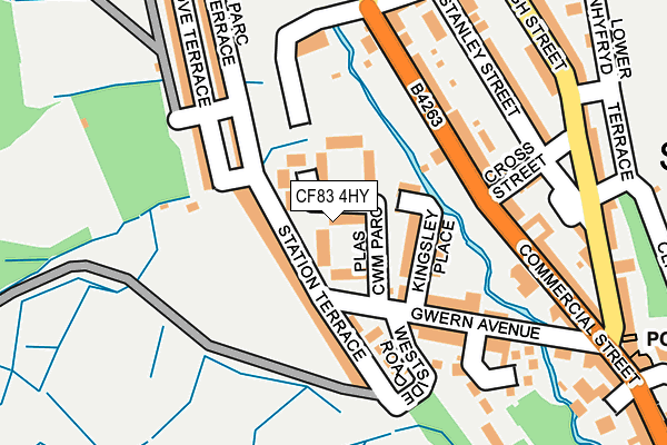 CF83 4HY map - OS OpenMap – Local (Ordnance Survey)