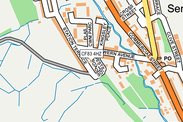 CF83 4HZ map - OS OpenMap – Local (Ordnance Survey)