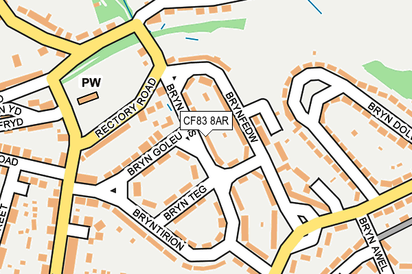 CF83 8AR map - OS OpenMap – Local (Ordnance Survey)