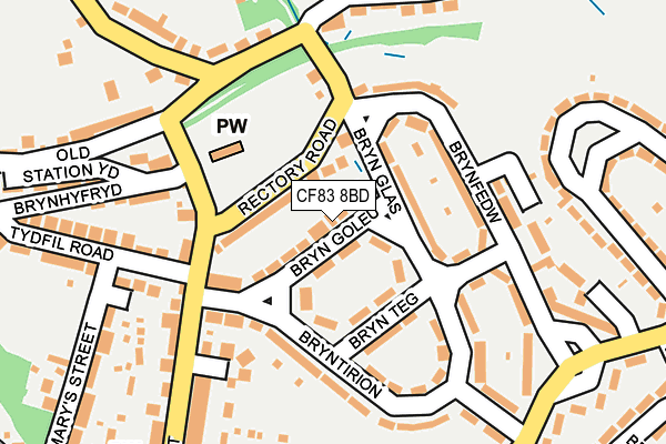 CF83 8BD map - OS OpenMap – Local (Ordnance Survey)