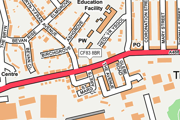 CF83 8BR map - OS OpenMap – Local (Ordnance Survey)