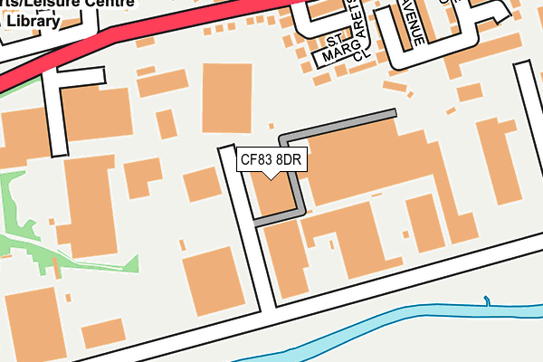 CF83 8DR map - OS OpenMap – Local (Ordnance Survey)