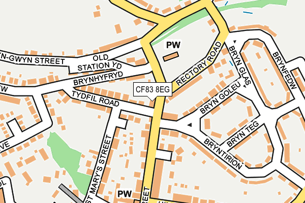 CF83 8EG map - OS OpenMap – Local (Ordnance Survey)
