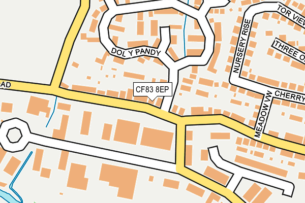 CF83 8EP map - OS OpenMap – Local (Ordnance Survey)
