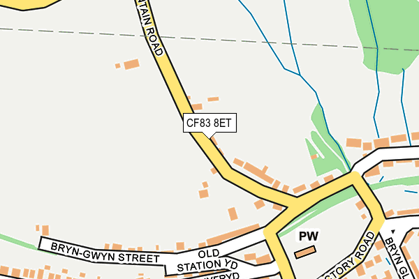 CF83 8ET map - OS OpenMap – Local (Ordnance Survey)