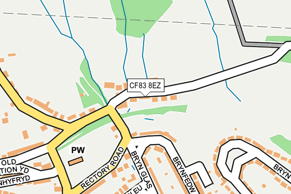CF83 8EZ map - OS OpenMap – Local (Ordnance Survey)