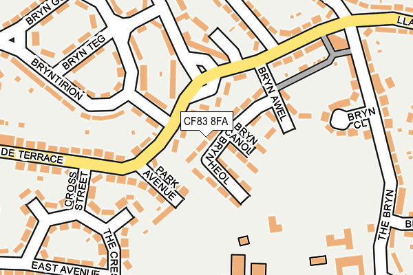 CF83 8FA map - OS OpenMap – Local (Ordnance Survey)