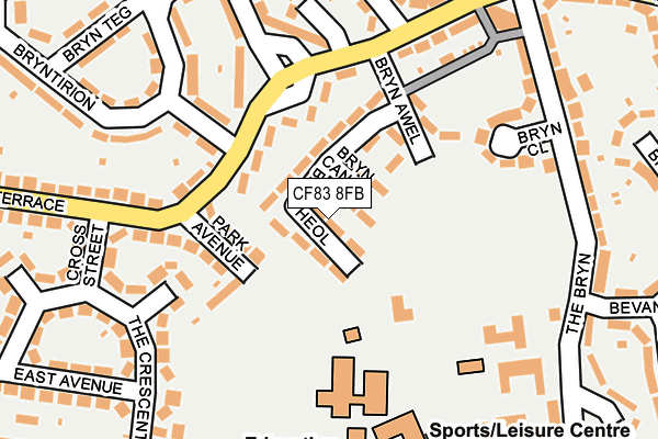 CF83 8FB map - OS OpenMap – Local (Ordnance Survey)
