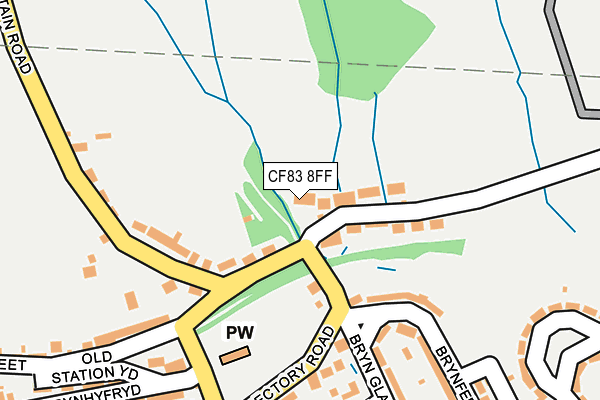 CF83 8FF map - OS OpenMap – Local (Ordnance Survey)