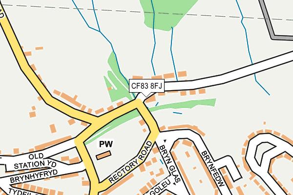 CF83 8FJ map - OS OpenMap – Local (Ordnance Survey)