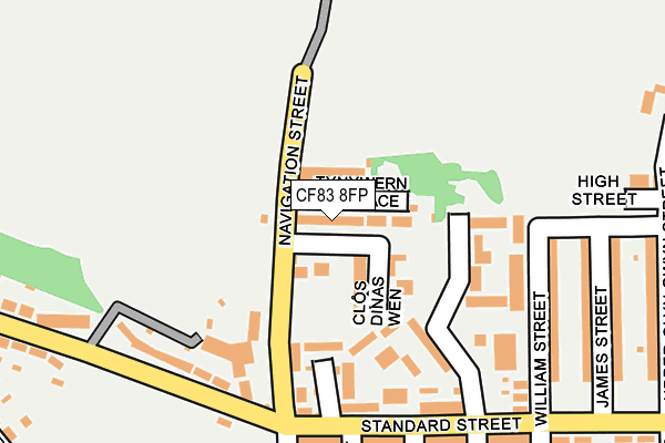 CF83 8FP map - OS OpenMap – Local (Ordnance Survey)