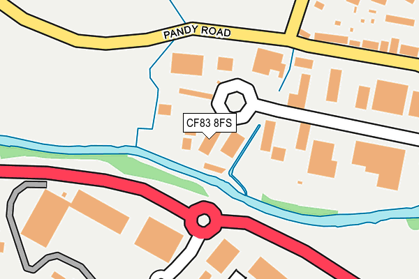 CF83 8FS map - OS OpenMap – Local (Ordnance Survey)