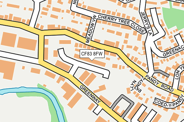 CF83 8FW map - OS OpenMap – Local (Ordnance Survey)