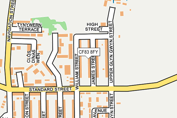 CF83 8FY map - OS OpenMap – Local (Ordnance Survey)