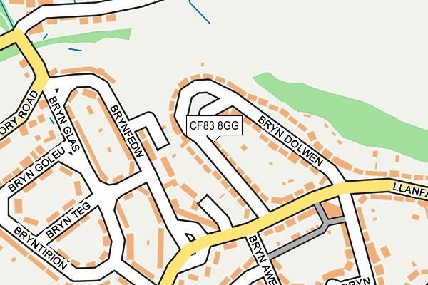CF83 8GG map - OS OpenMap – Local (Ordnance Survey)