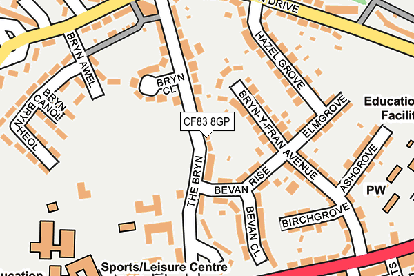 CF83 8GP map - OS OpenMap – Local (Ordnance Survey)