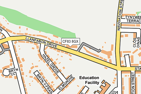 CF83 8GX map - OS OpenMap – Local (Ordnance Survey)