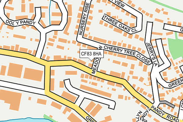 CF83 8HA map - OS OpenMap – Local (Ordnance Survey)