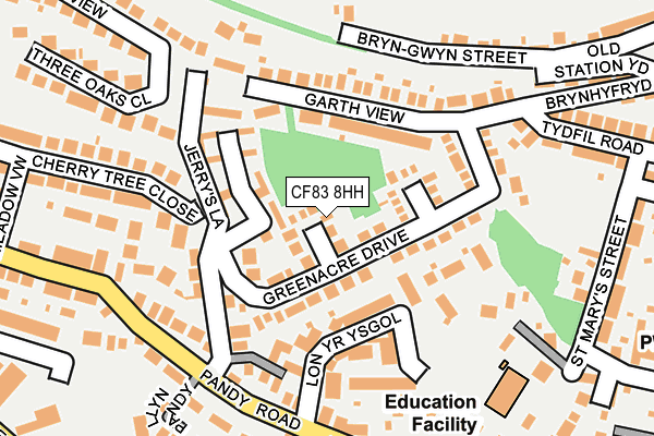 CF83 8HH map - OS OpenMap – Local (Ordnance Survey)