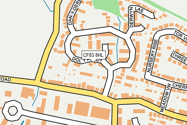 CF83 8HL map - OS OpenMap – Local (Ordnance Survey)