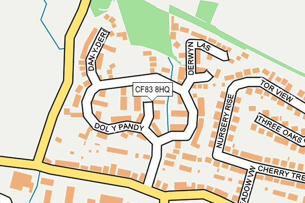 CF83 8HQ map - OS OpenMap – Local (Ordnance Survey)