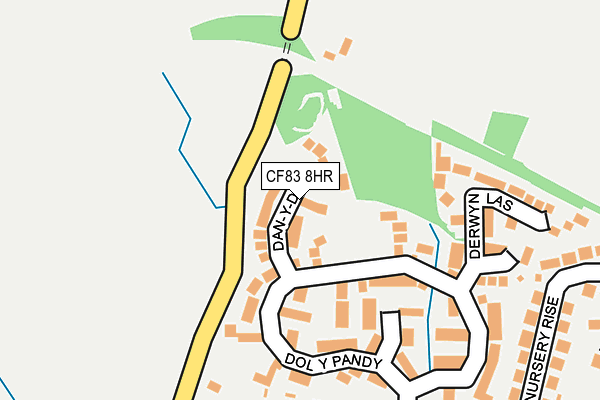 CF83 8HR map - OS OpenMap – Local (Ordnance Survey)