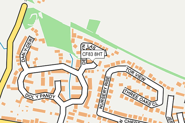 CF83 8HT map - OS OpenMap – Local (Ordnance Survey)