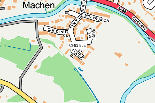 CF83 8LE map - OS OpenMap – Local (Ordnance Survey)