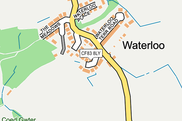 CF83 8LY map - OS OpenMap – Local (Ordnance Survey)