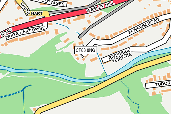 CF83 8NG map - OS OpenMap – Local (Ordnance Survey)