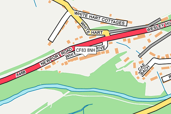 CF83 8NH map - OS OpenMap – Local (Ordnance Survey)