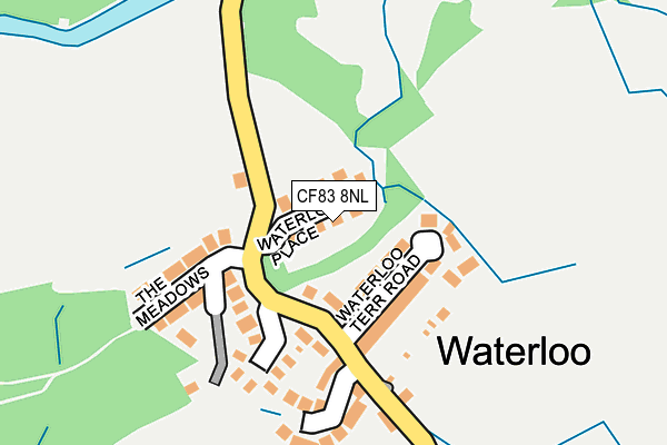 CF83 8NL map - OS OpenMap – Local (Ordnance Survey)