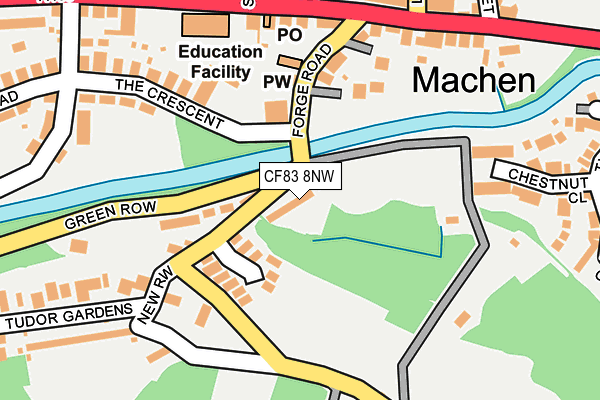 CF83 8NW map - OS OpenMap – Local (Ordnance Survey)