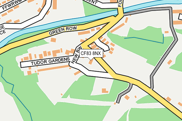 CF83 8NX map - OS OpenMap – Local (Ordnance Survey)