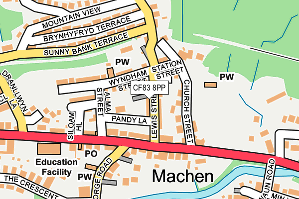 CF83 8PP map - OS OpenMap – Local (Ordnance Survey)