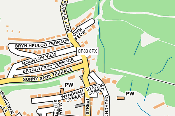 CF83 8PX map - OS OpenMap – Local (Ordnance Survey)