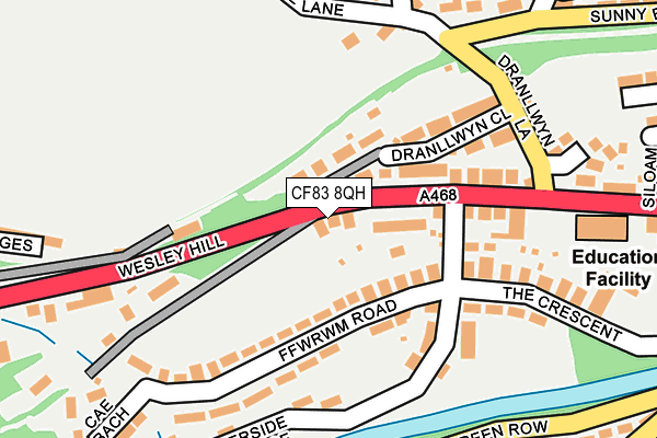 CF83 8QH map - OS OpenMap – Local (Ordnance Survey)