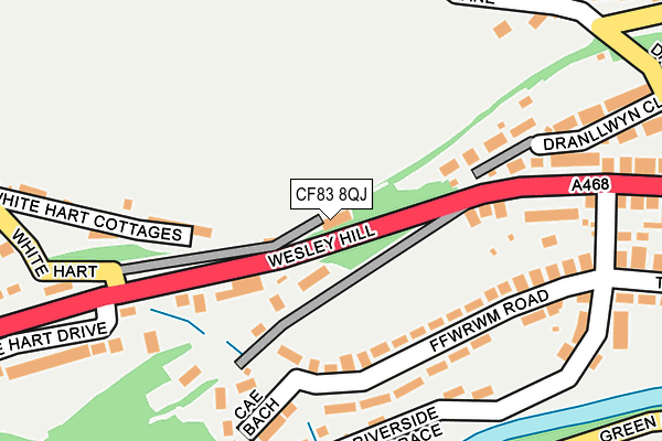 CF83 8QJ map - OS OpenMap – Local (Ordnance Survey)