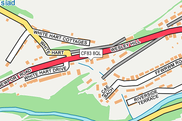 CF83 8QL map - OS OpenMap – Local (Ordnance Survey)