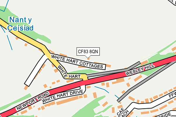 CF83 8QN map - OS OpenMap – Local (Ordnance Survey)