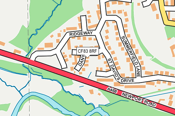 CF83 8RF map - OS OpenMap – Local (Ordnance Survey)