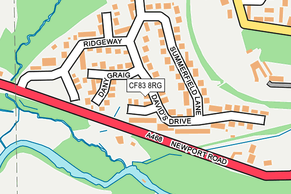 CF83 8RG map - OS OpenMap – Local (Ordnance Survey)