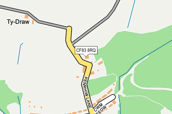 CF83 8RQ map - OS OpenMap – Local (Ordnance Survey)