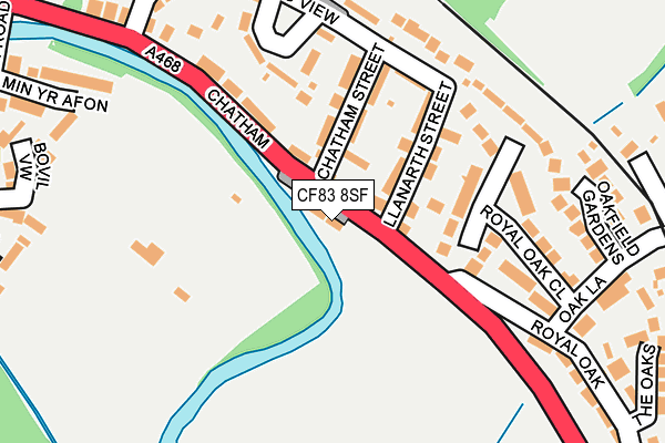 CF83 8SF map - OS OpenMap – Local (Ordnance Survey)